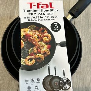 T-fal Titanium Non-Stick Fry Pan Set